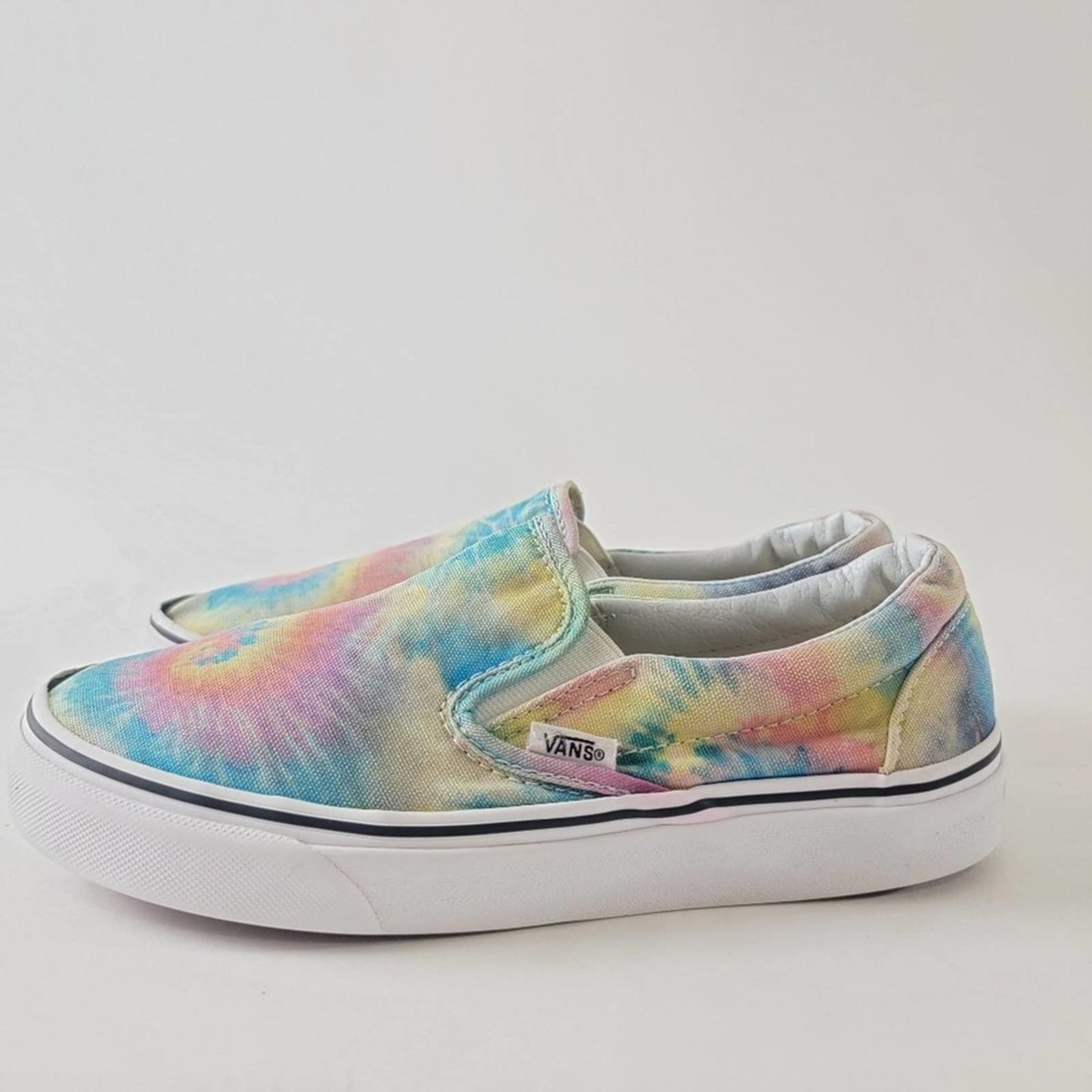 Vans Tie Dye Pastel Slip On Loafers - 7