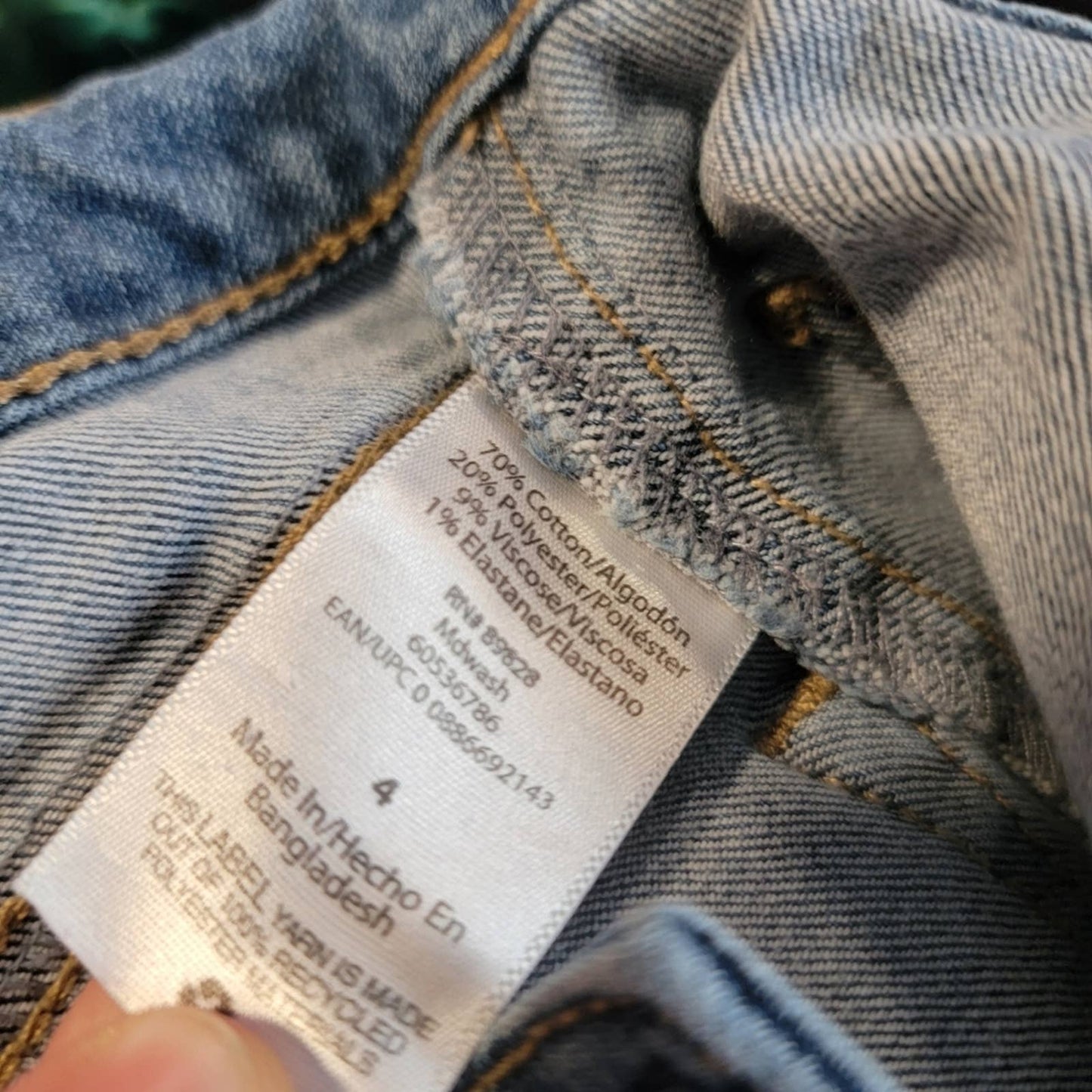 Vintage Y2K Flare low rise wide leg dark wash Jeans - 4
