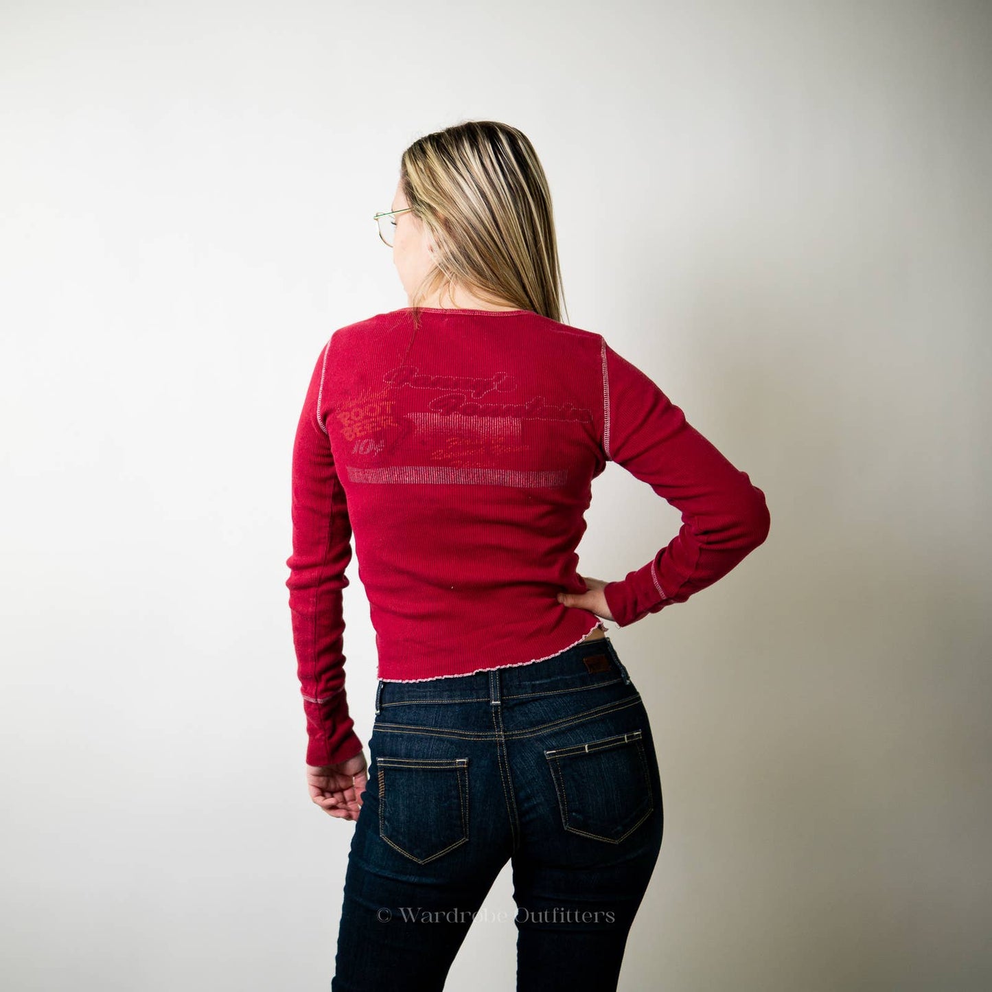 Vintage Y2K FANG Long Sleeve Ribbed Tee
