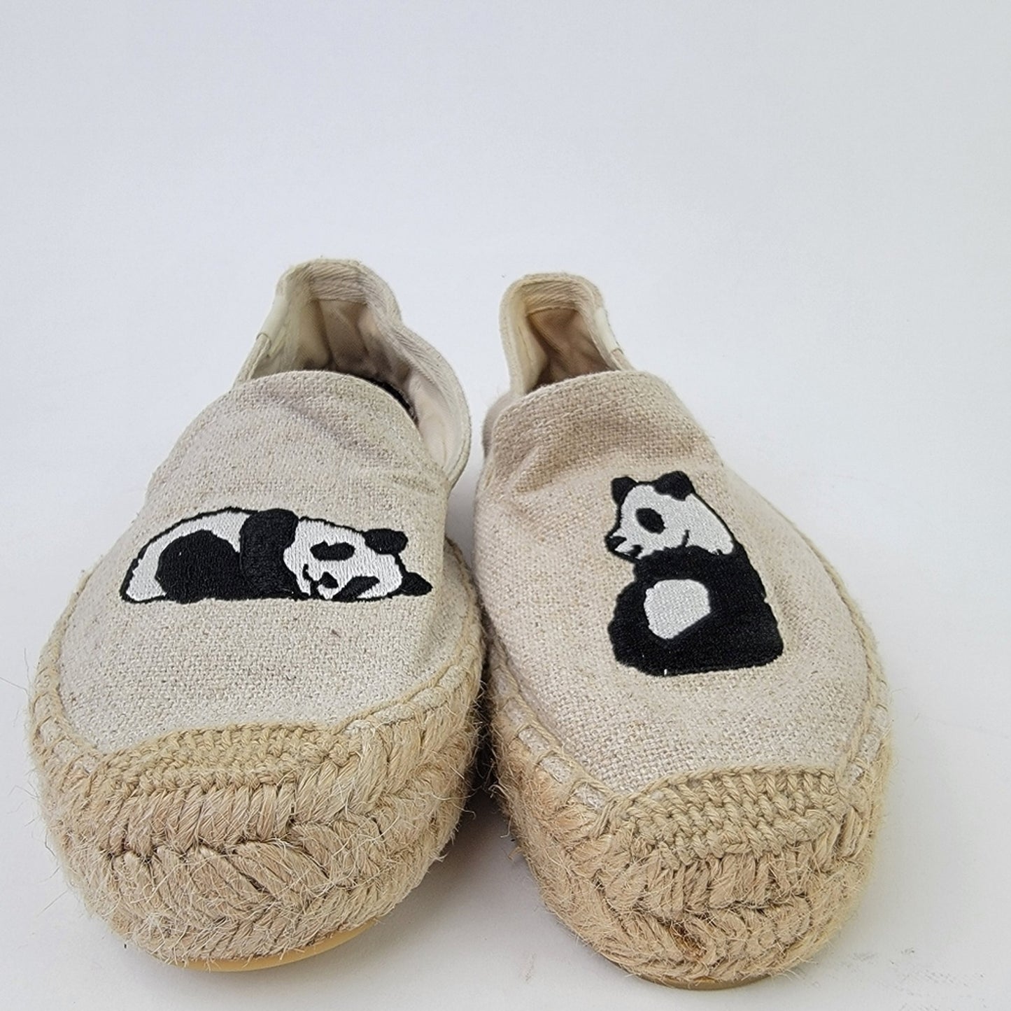 Soludos x Jason Polan Platform Espadrille Panda Flats - 6