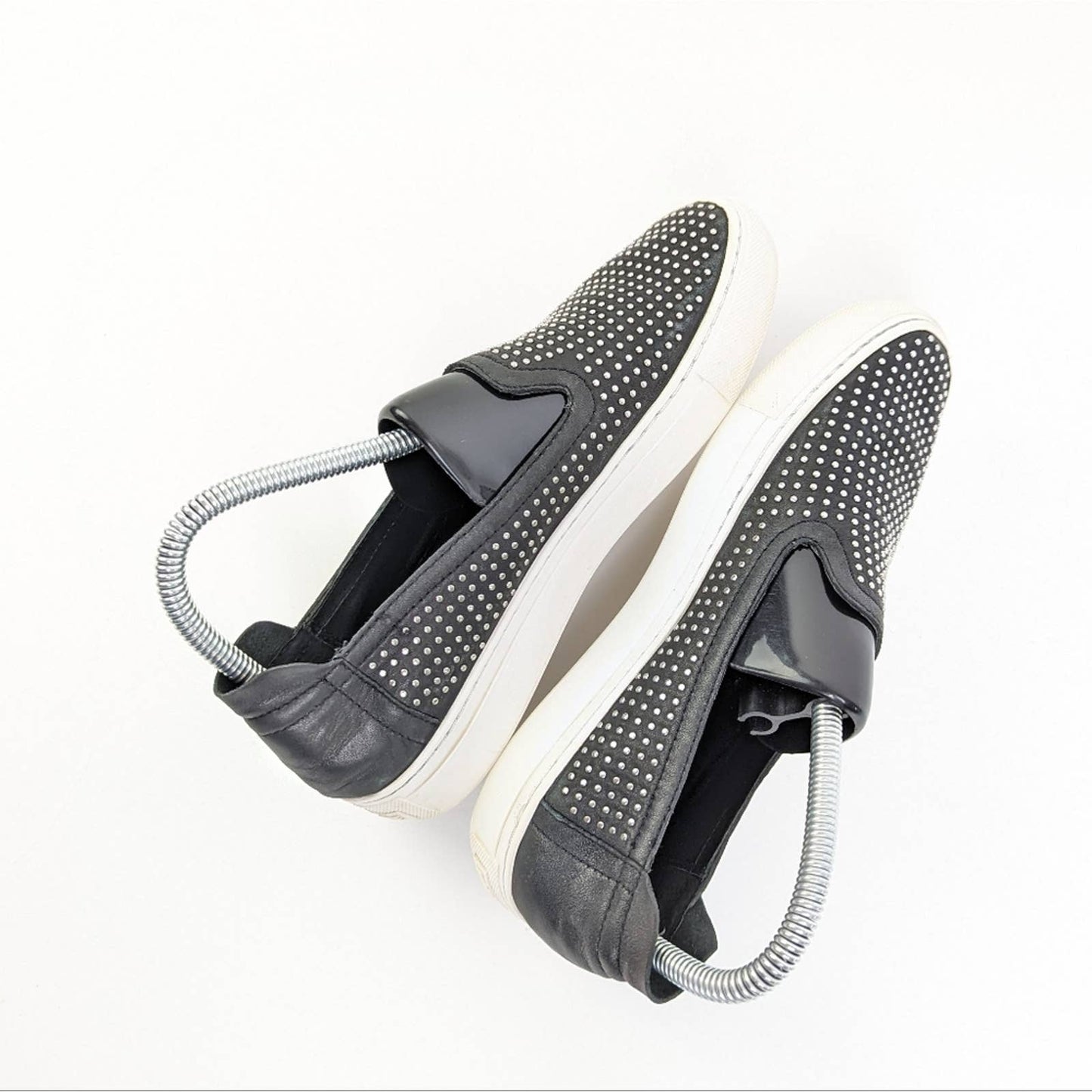 Rachel Zoe Womens Burke Studded Slip On Sneakers - 7