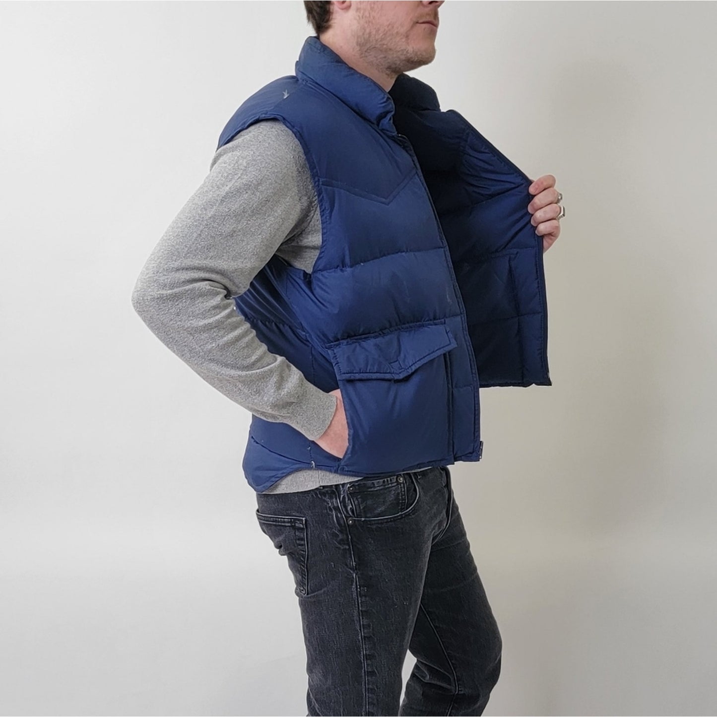 Vintage 70's Ski Daddle of N Hollywood Puffer Down Ski Vest