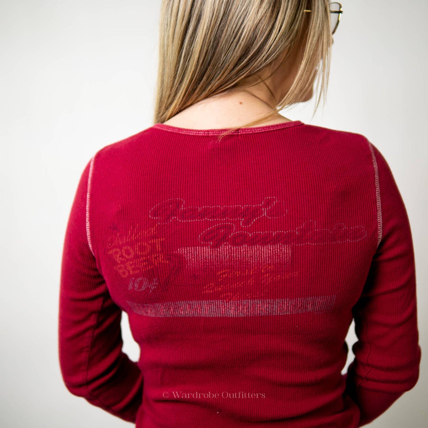 Vintage Y2K FANG Long Sleeve Ribbed Tee
