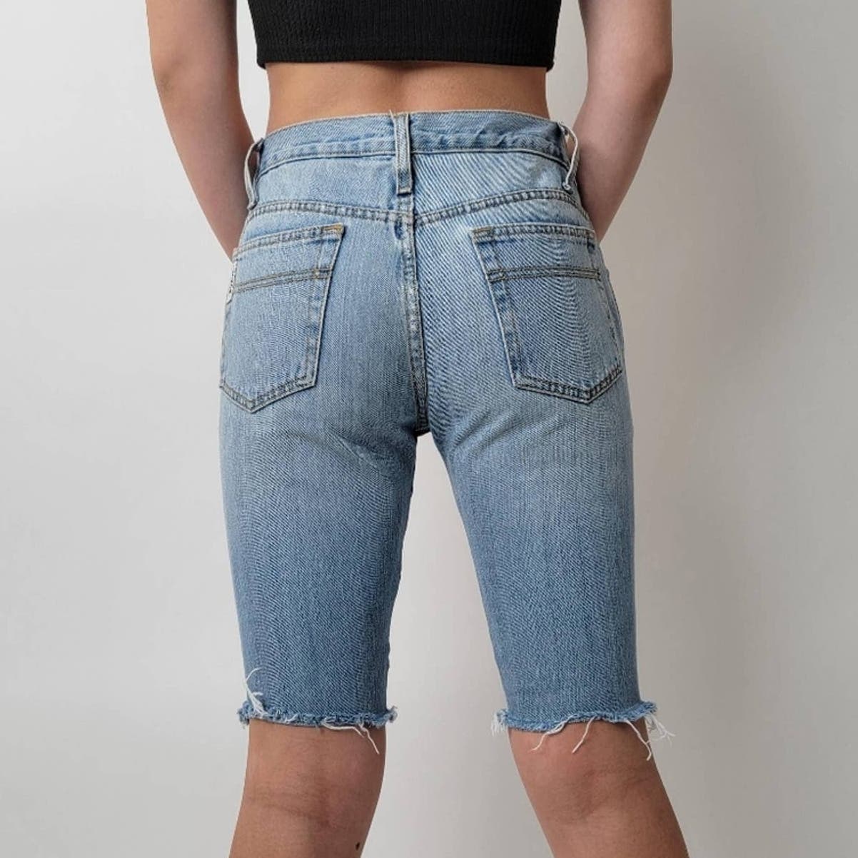 Vintage Cinch Rocky Mtn. Skinny Cutoff Denim Jean Shorts -29