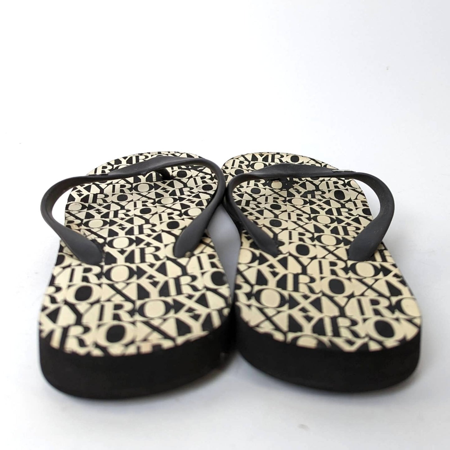 Roxy All Over Logo Flip Flip Sandals - 8