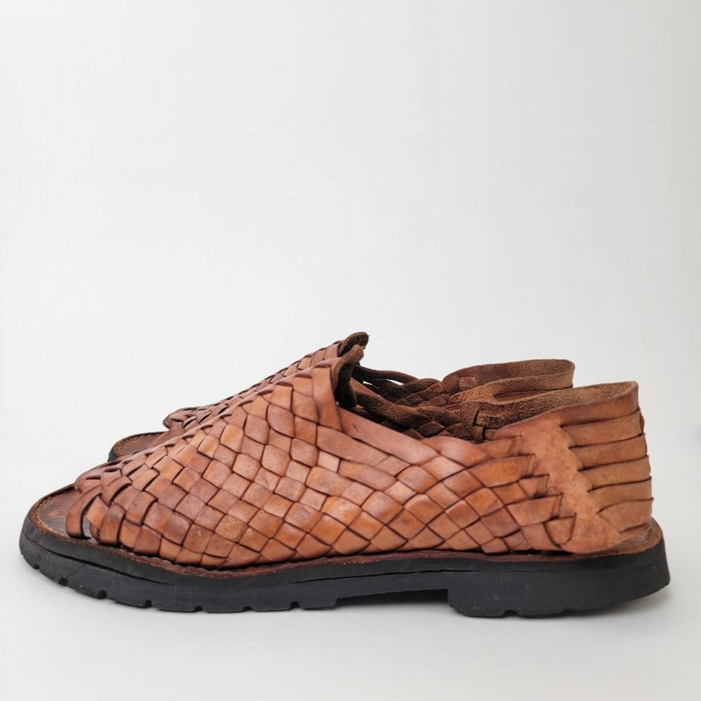 Brand X Ranchero Huarache Leather Fisherman Sandals - 12