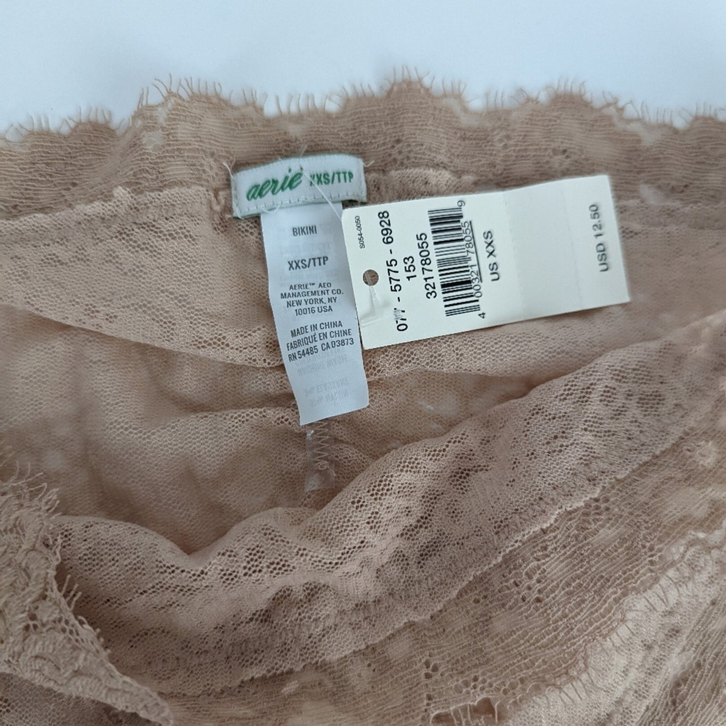 NEW Aerie Eyelash Lace Cheeky Panties - XXS