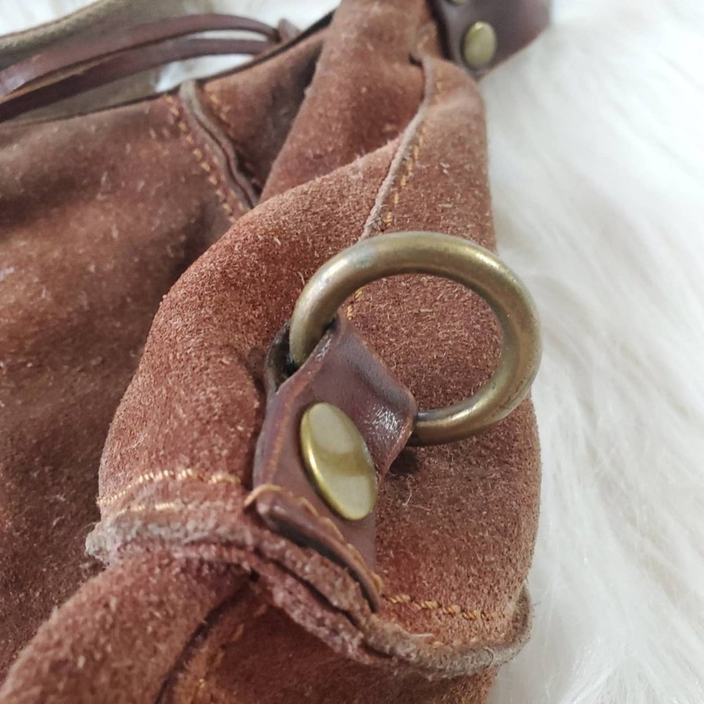 Lucky Brand Y2K Brown Leather Shoulder Bag