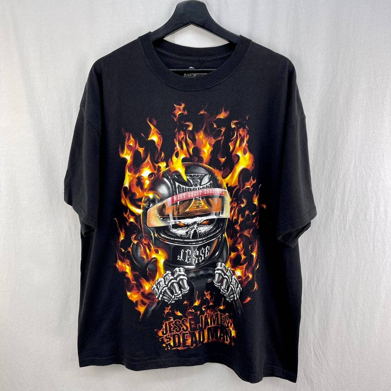 Vintage Y2K Jesse James is a Dead Man West Coast Choppers Biker Moto Racing T-Shirt