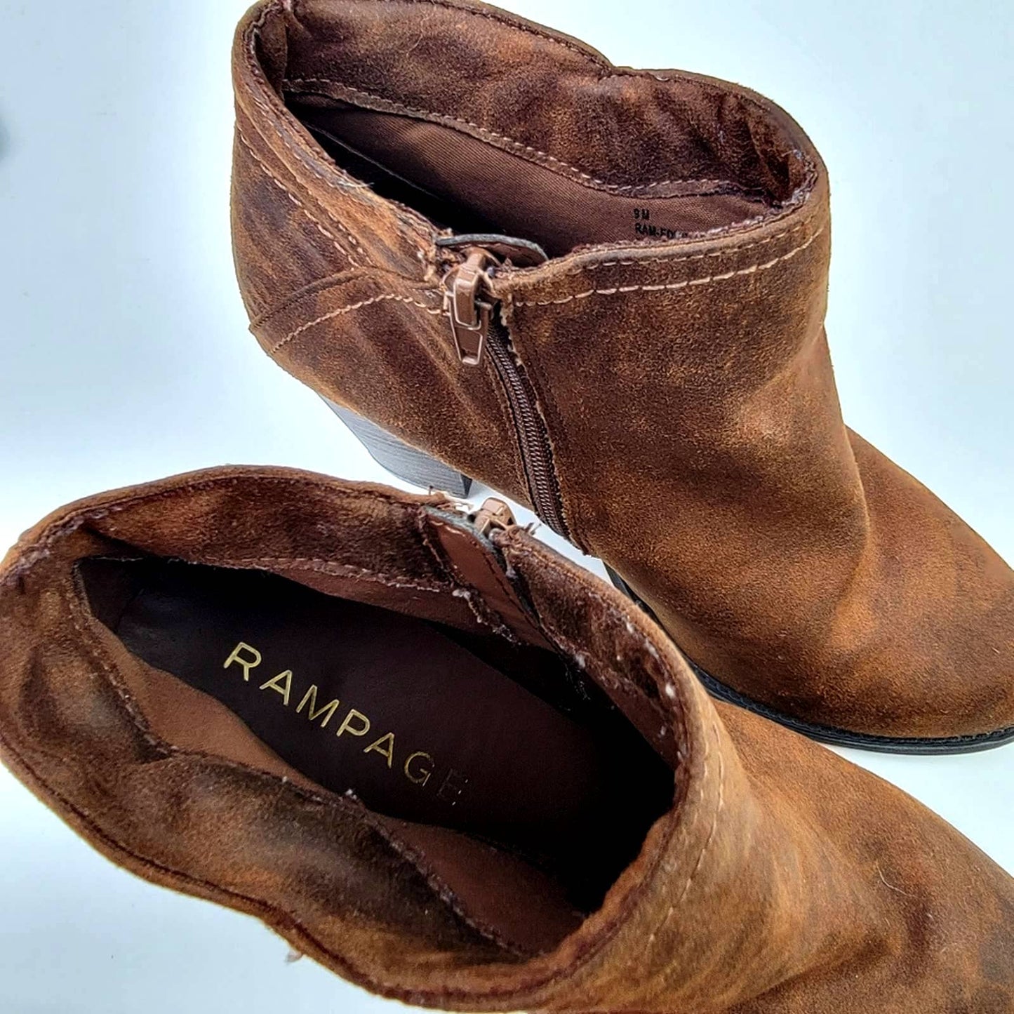 Rampage Edyn Block Heel Chunky Ankle Bootie - 8