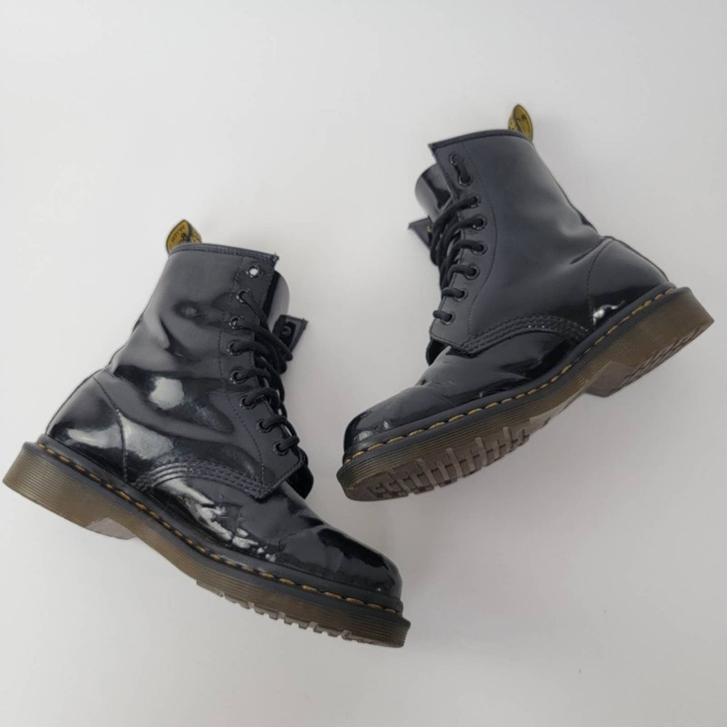 Dr. Martens 1460 Patent Leather Black Boots - 8