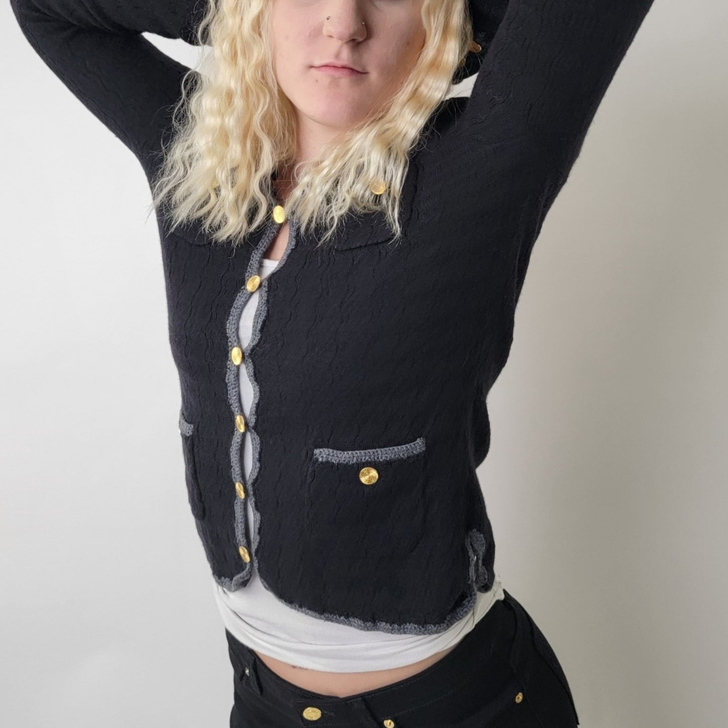 Trina Turk Vermouth Wool Cardigan - S