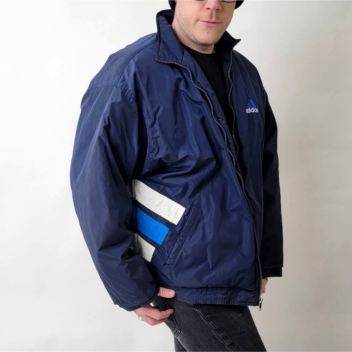 Vintage Y2k adidas Quilted Puffer Jacket Parka - XL