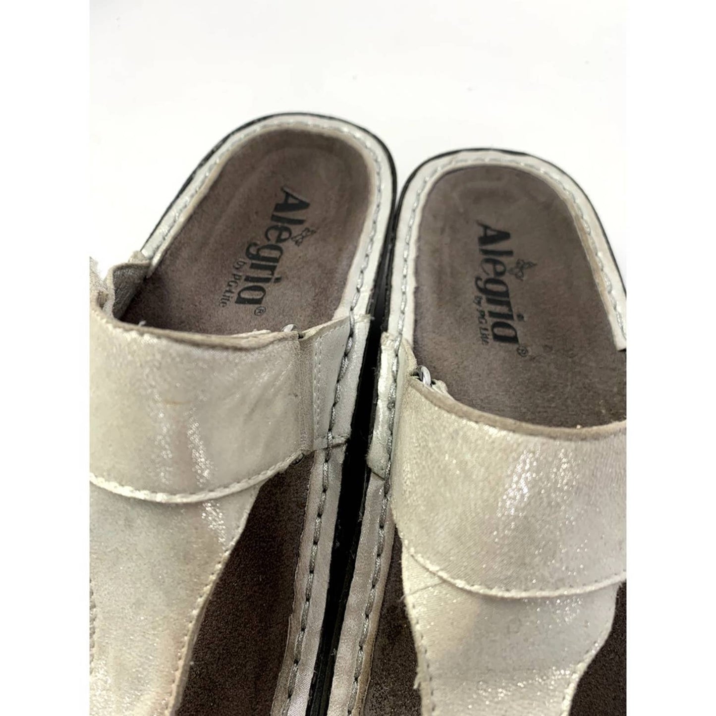 Alegria Carina Leather Thong Platform Sandals - 8