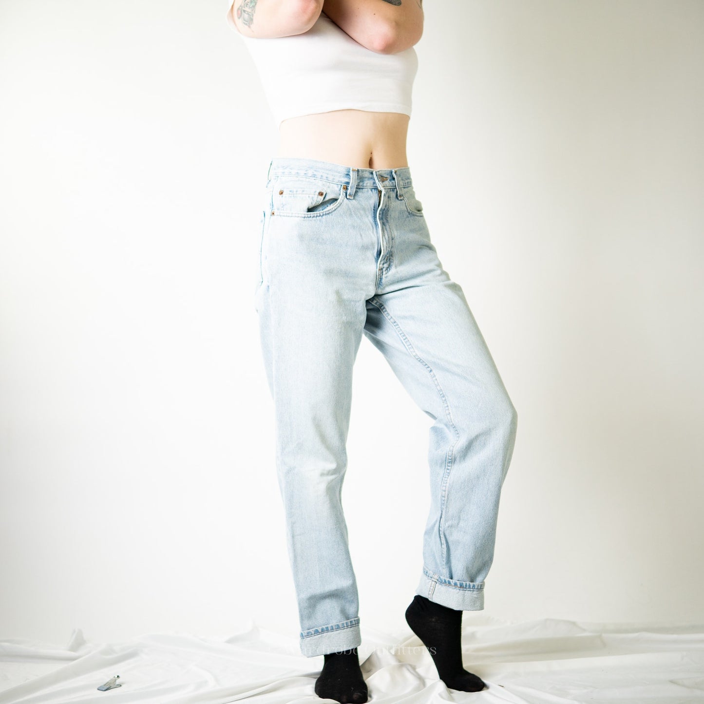 True Vintage 90s Levi 550s Faded Distressed Stonewash Denim Jeans