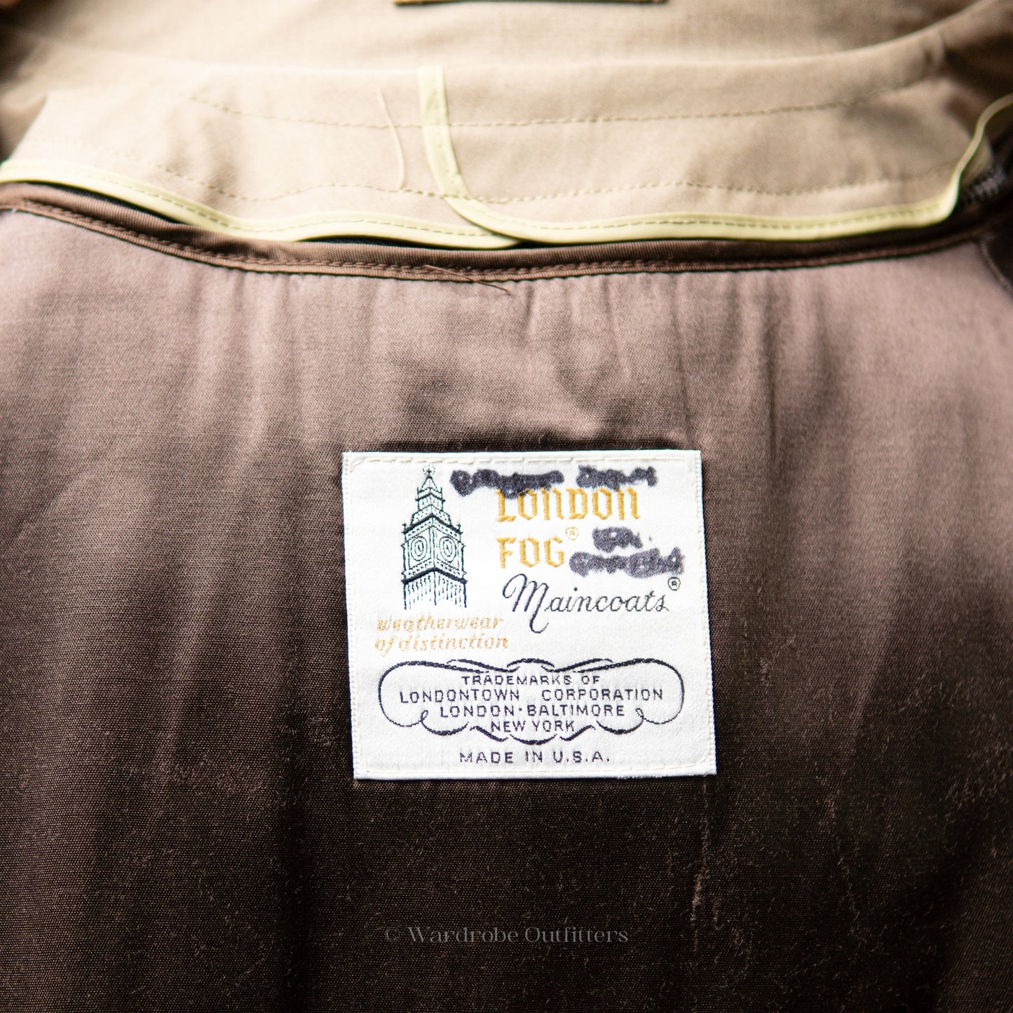Vintage London Fog Maincoats Tan Trench Pea Coat