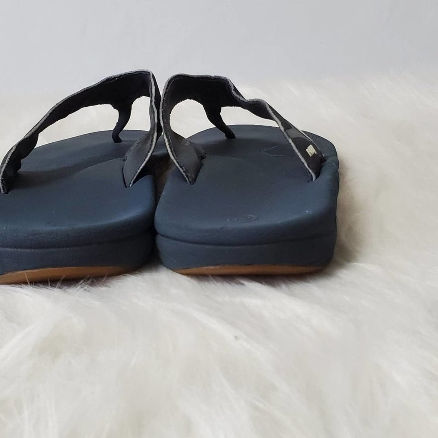 Reef Leather Fanning Sandals - 12