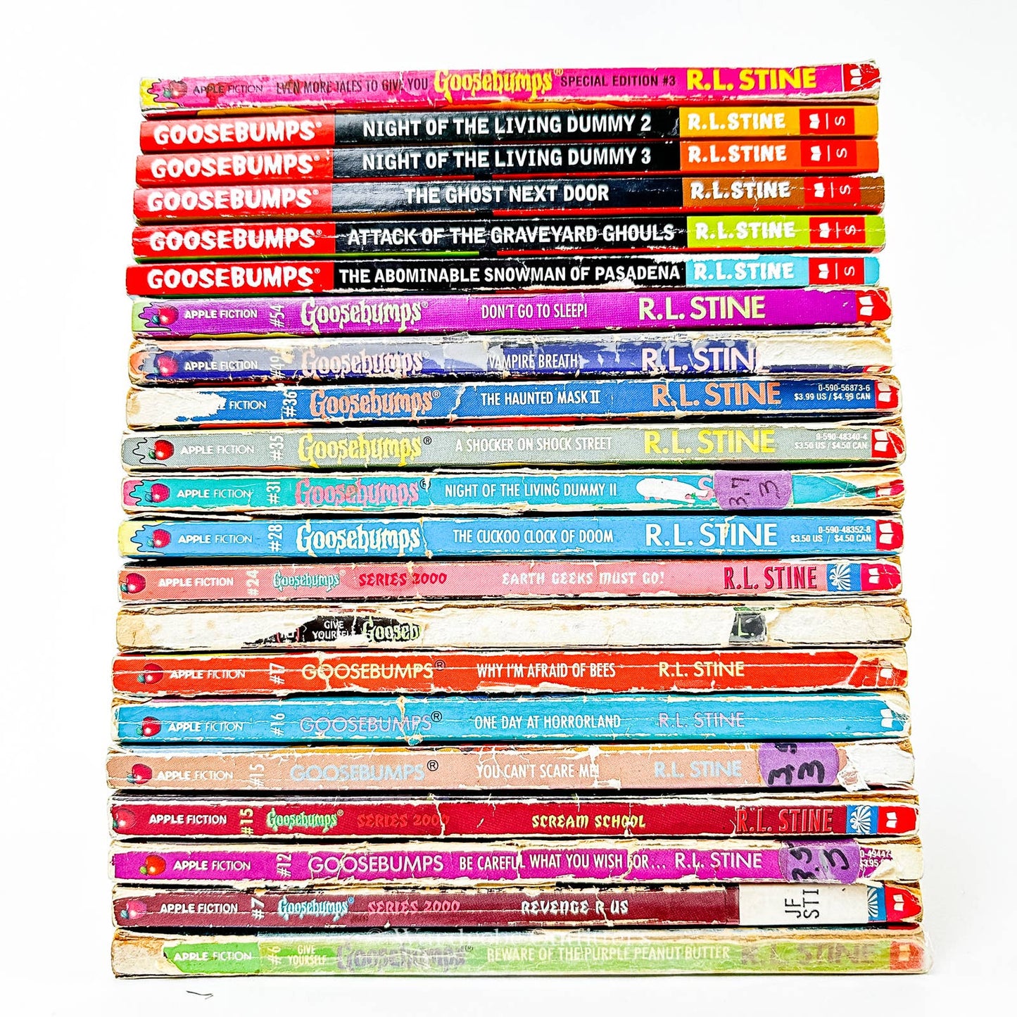 Goosebumps Lot Of 20 Paperbacks R.L. Stine Vintage 90s