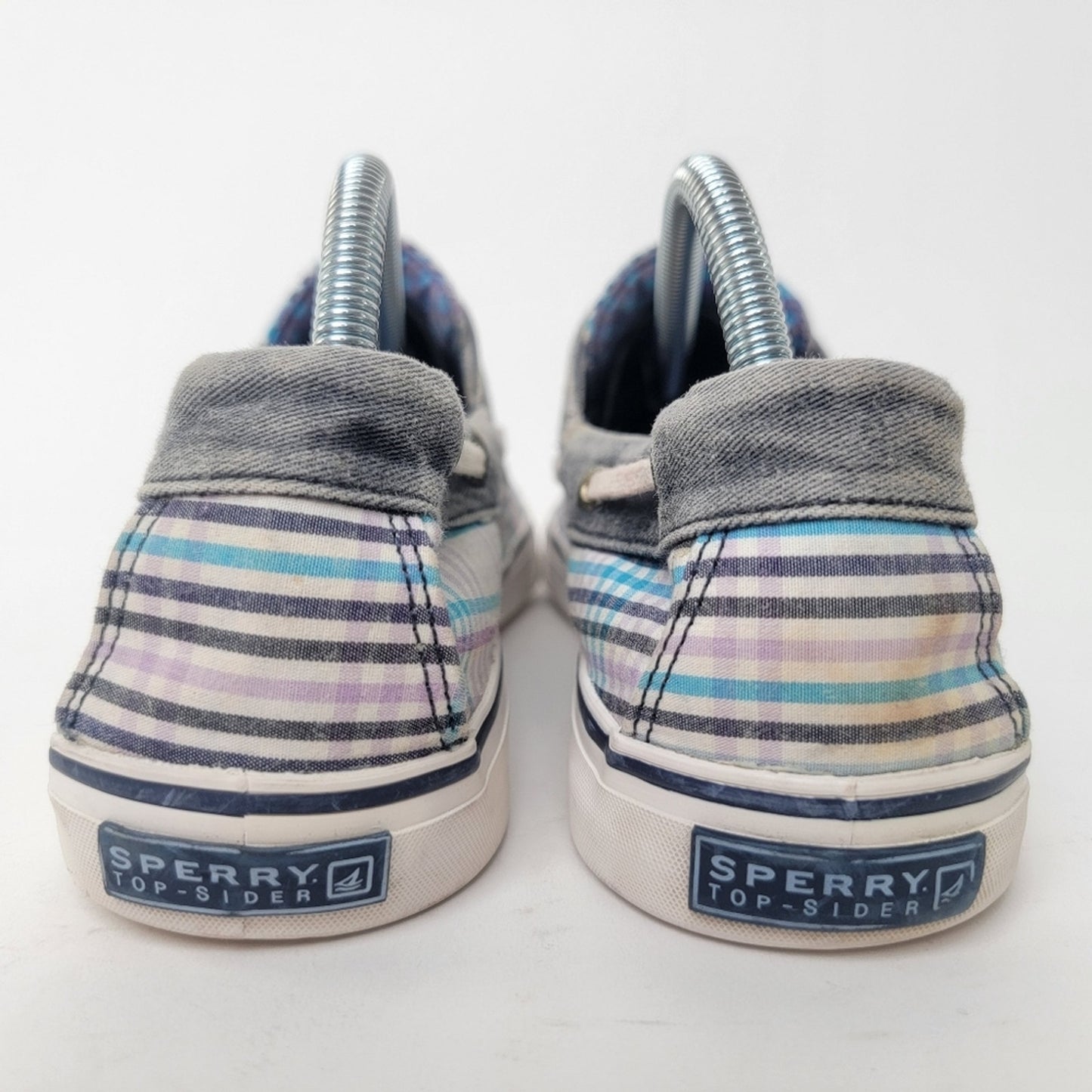 Sperry Top Sider Pastel Plaid Boat Shoes - 11