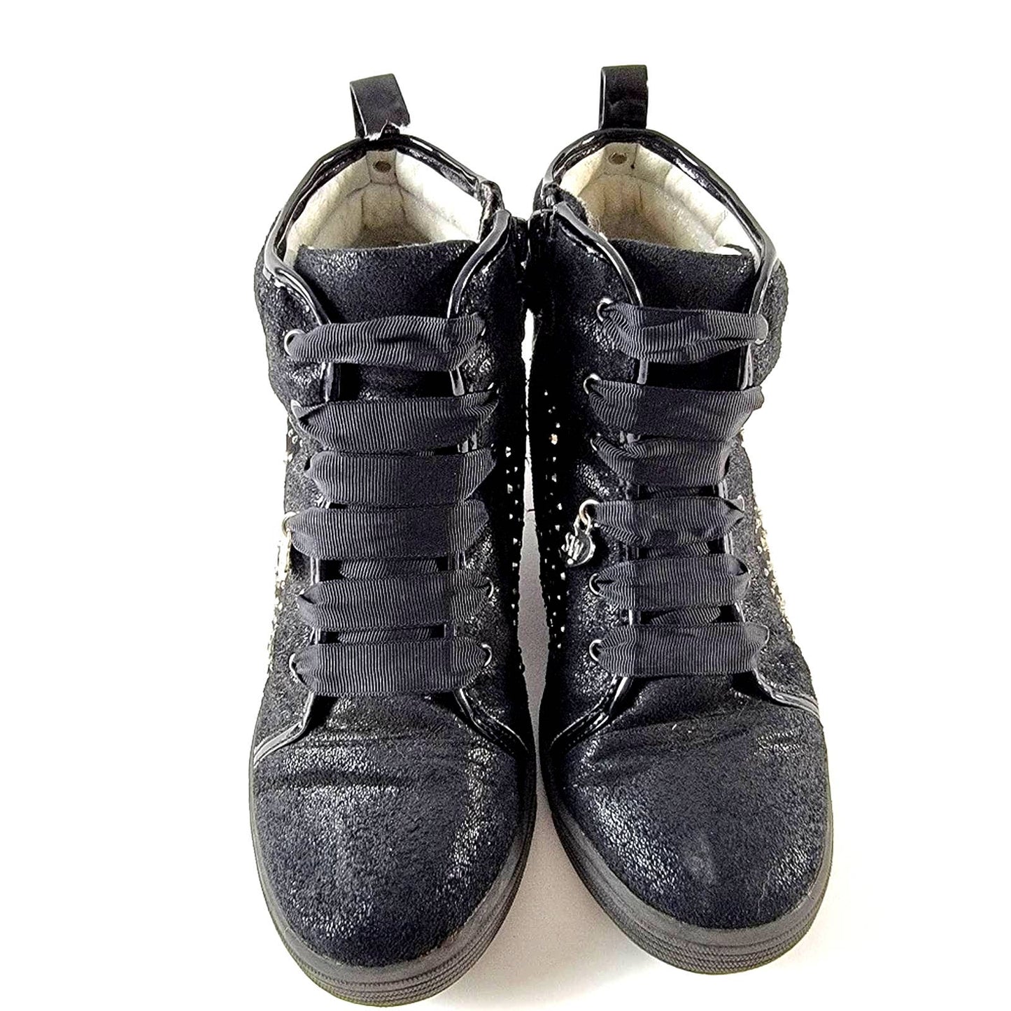 Stuart Weitzman Vance Clare Black Sneaker Shootie Bootie