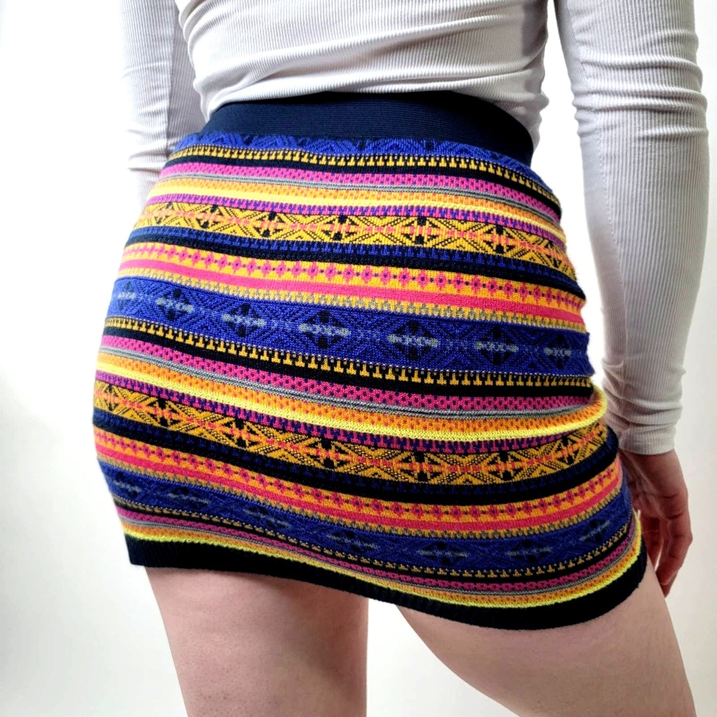 Mudd Fair Isle - Striped Mini Skirt - Small