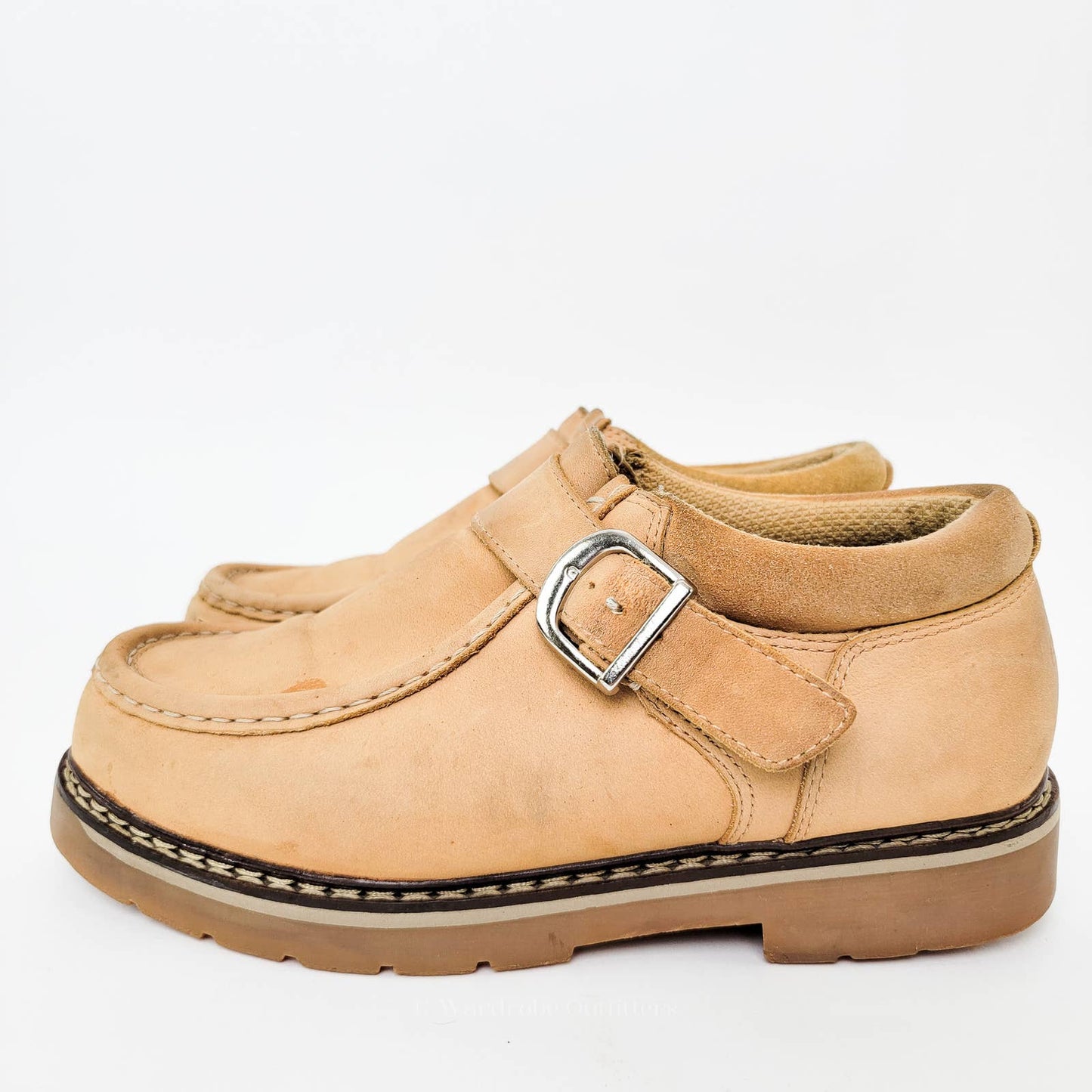 Vintage 90s LUGZ Moc Toe Ankle Wallabee Boots