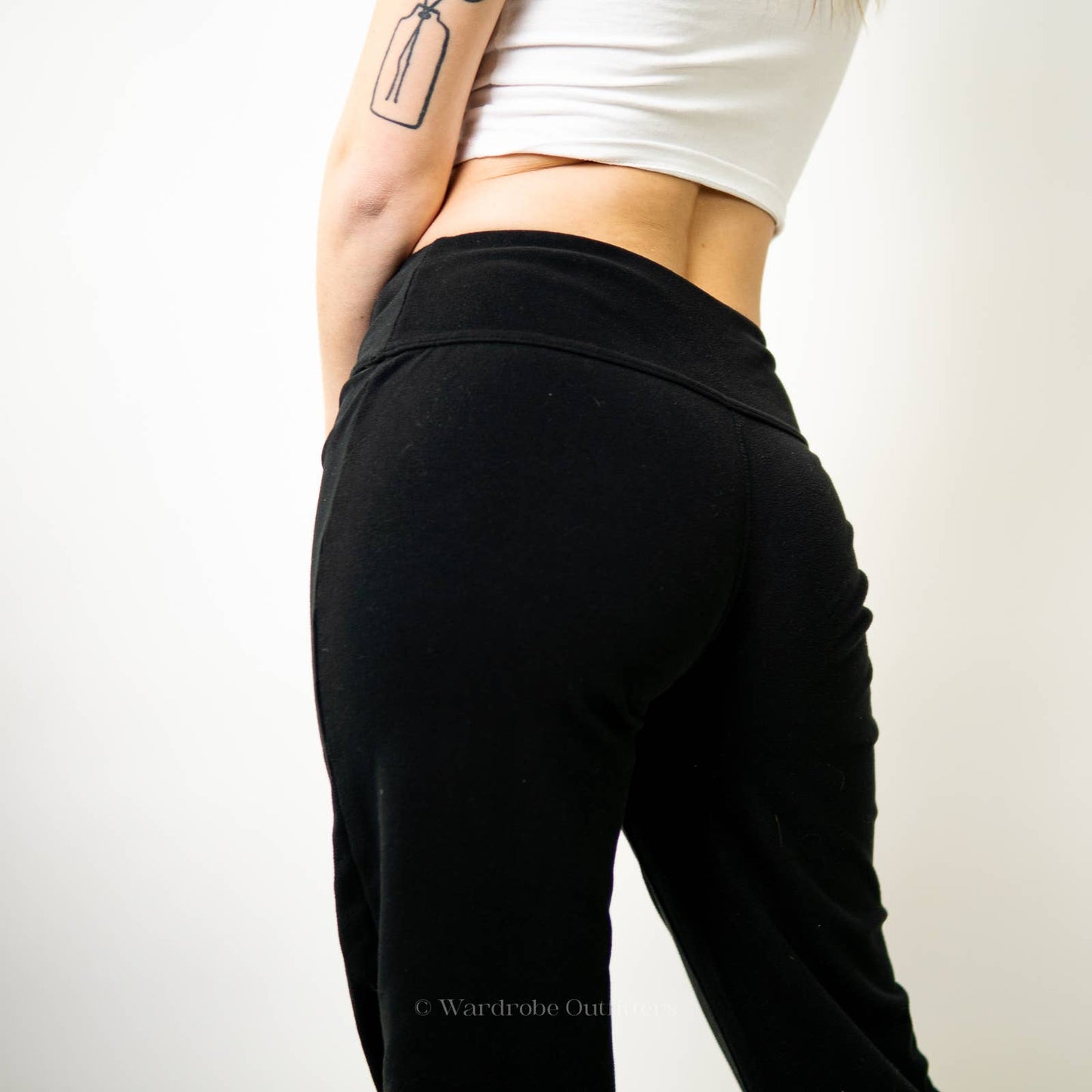 Vintage Y2K Low Rise Black Sweatpant Joggers by 32 Degrees Heat
