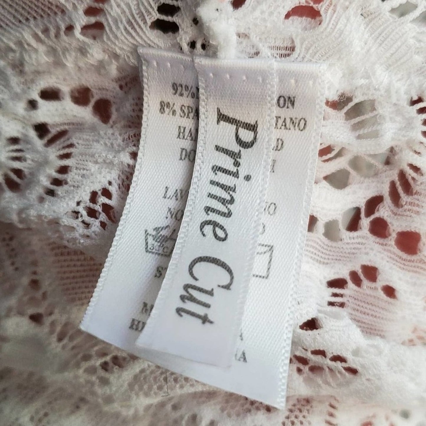 {Prime Cut} White Lace Bralette S/M