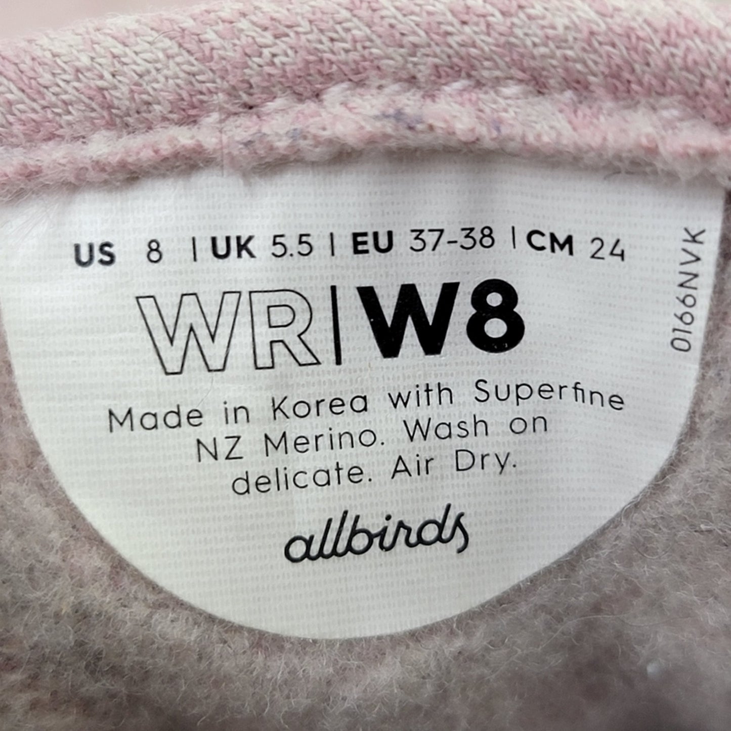 Allbirds Wool Runner WR Mizzles Hazy Mauve (Blizzard Sole) - 8