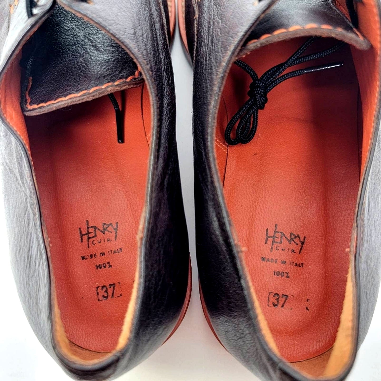 Barneys New York x Henry Cuir Italian Designer Oxford Shoes - 6