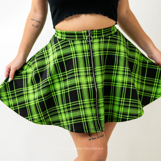 Hot Topic Plaid Grunge Punk Mini Skirt