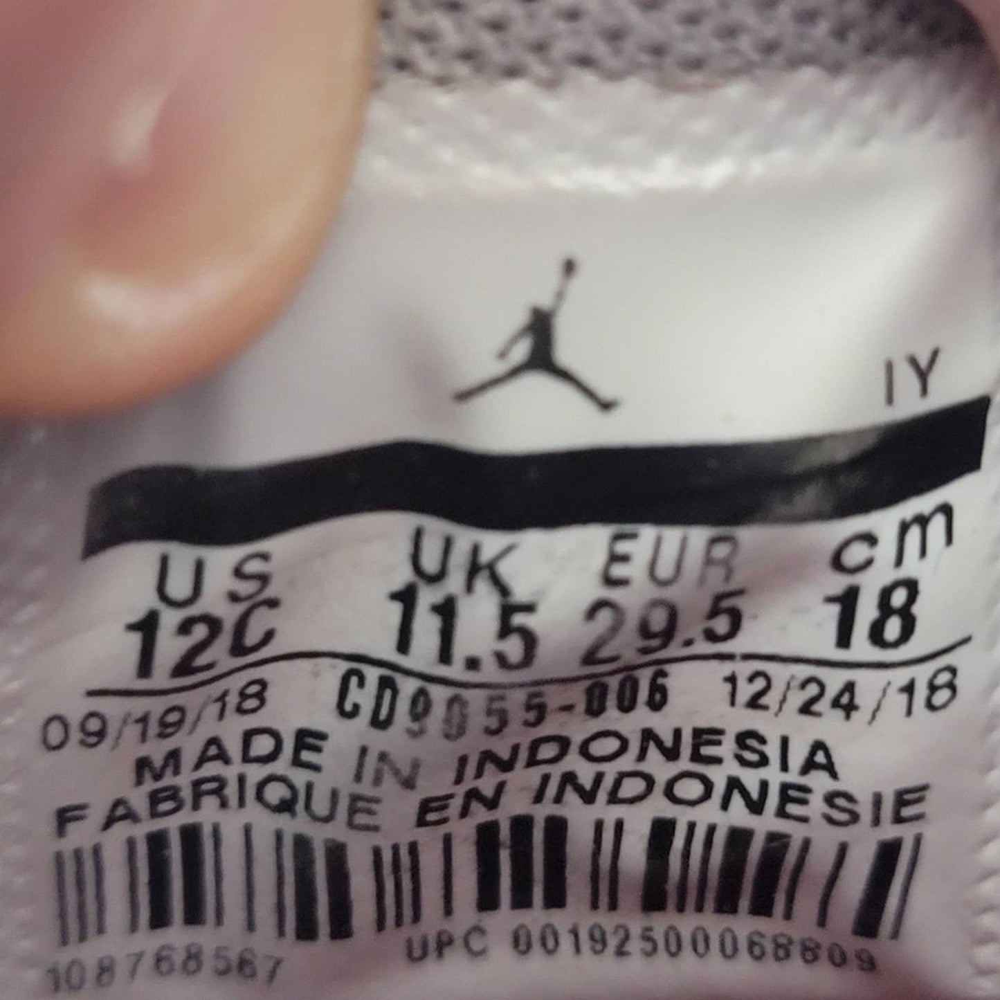Nike Air Jordan Legacy 312 Low (PS) Bred Cement - (Kids) - 12.5 C