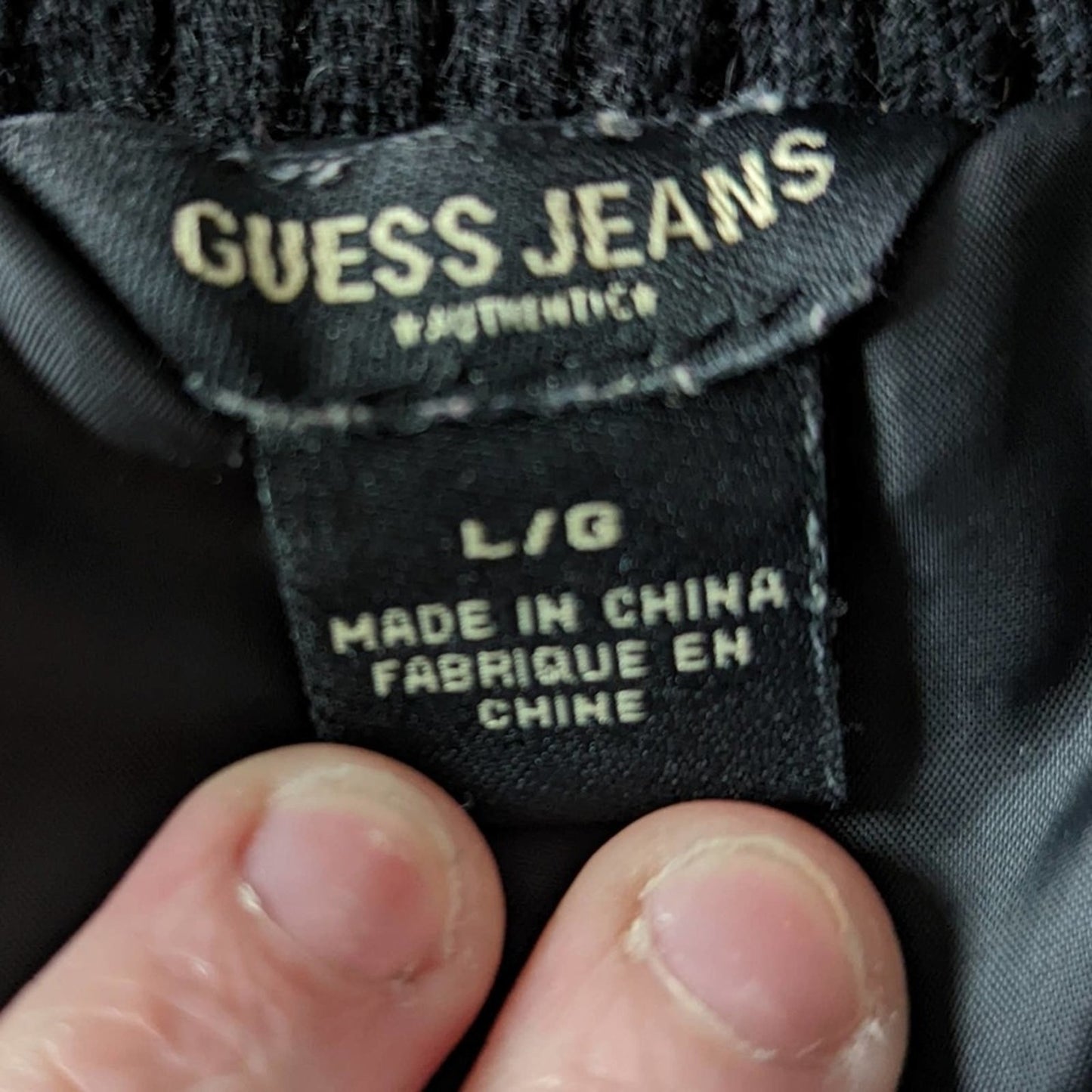 Vintage Y2K Guess Jeans Nylon Puffer Jacket - L