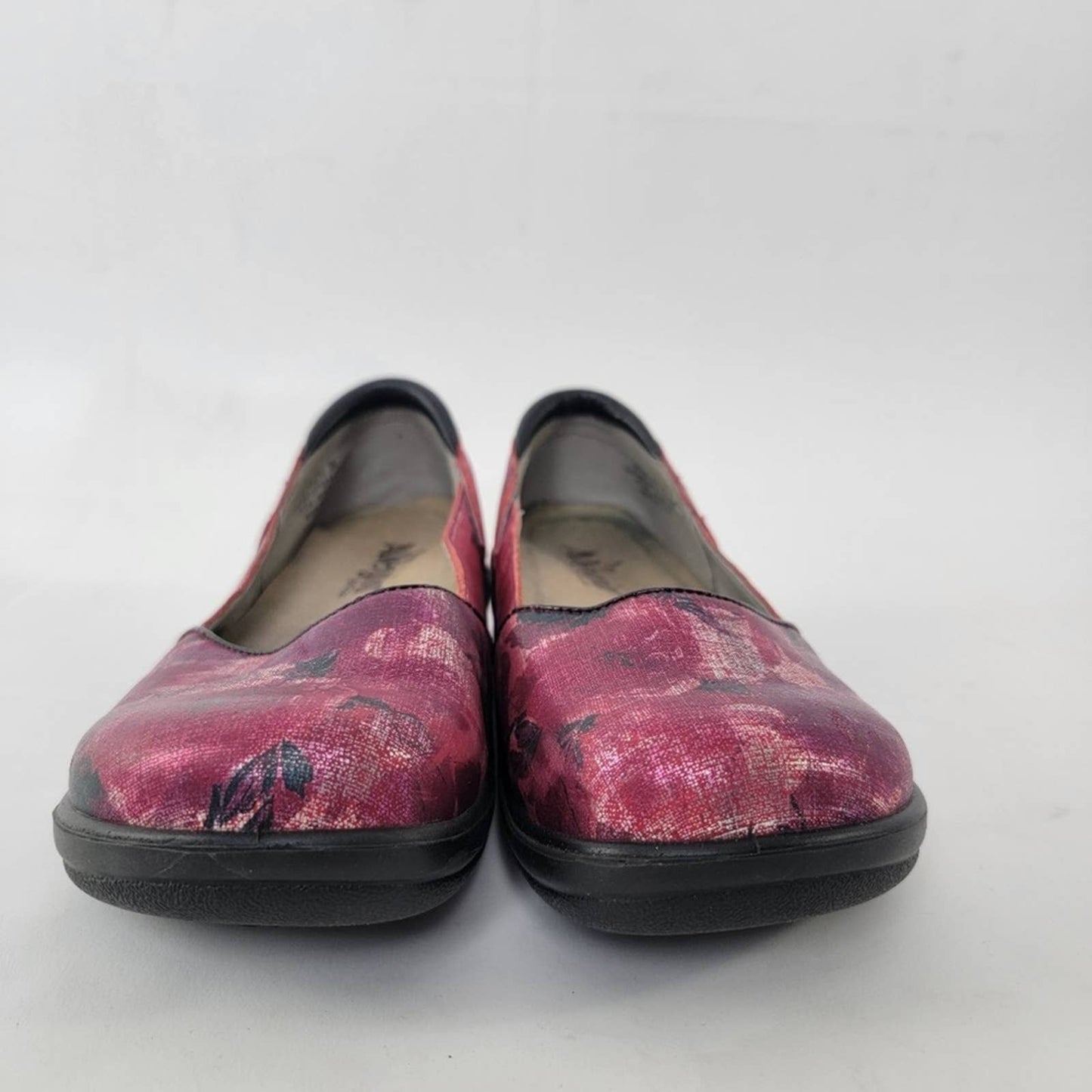 Alegria KYRA Mary Jane Blushing Mirror Floral Platform Slip On Shoes- 6