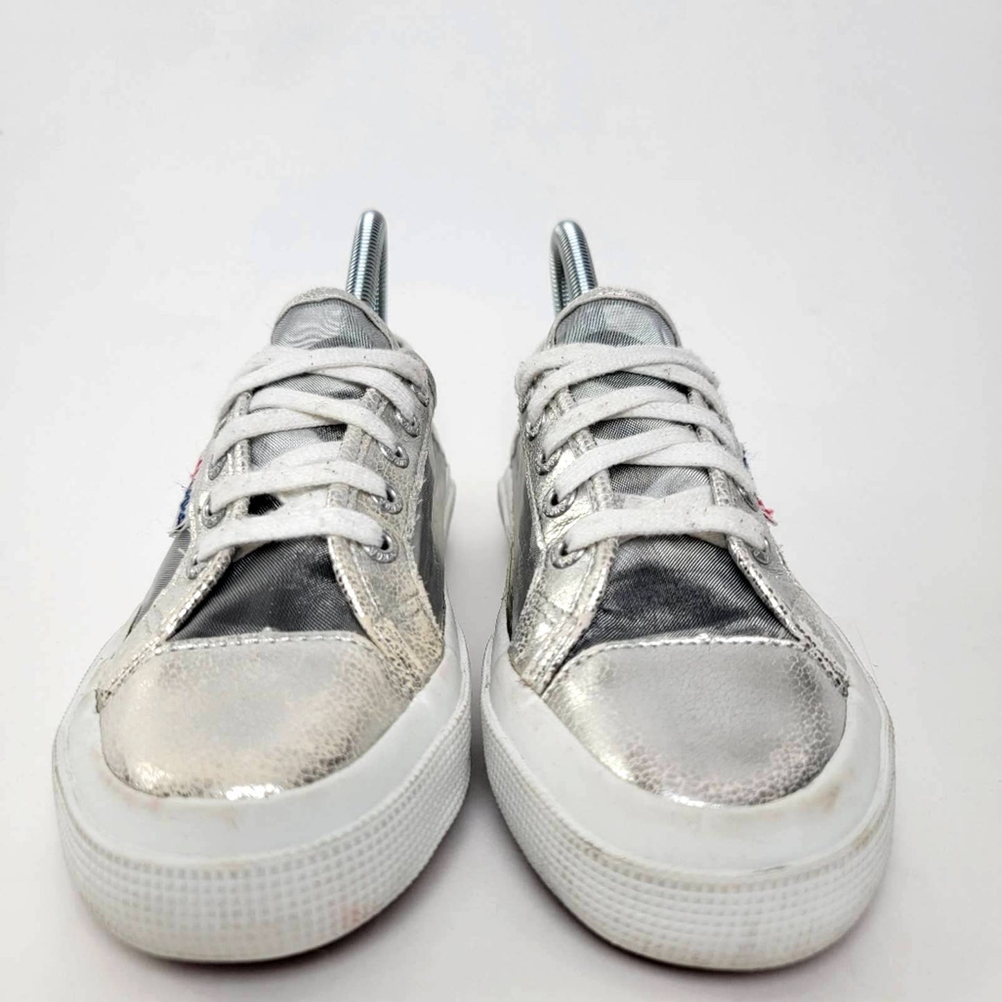 Superga Metallic Mesh Rave Platform Sneakers - 7