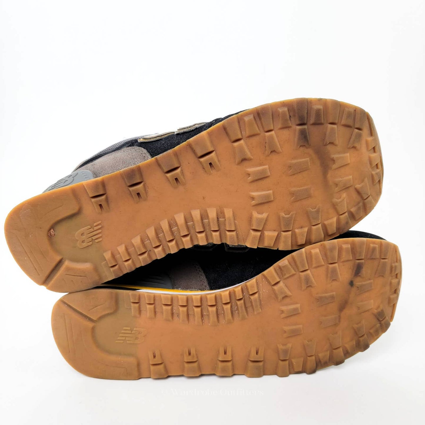 New Balance 574 'Black Gold' Marathon Running Shoes Sneakers