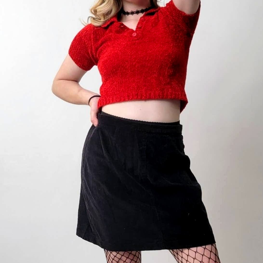 Vintage 90s Fargo Corduroy Mini Skirt - 8