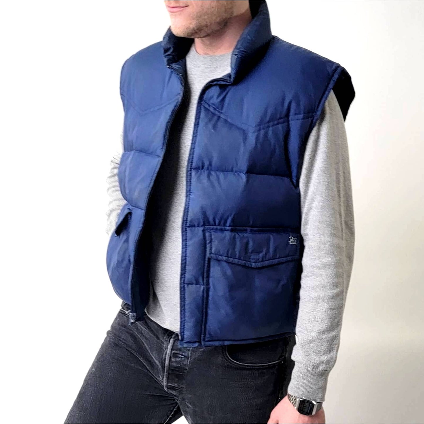 Vintage 70's Ski Daddle of N Hollywood Puffer Down Ski Vest