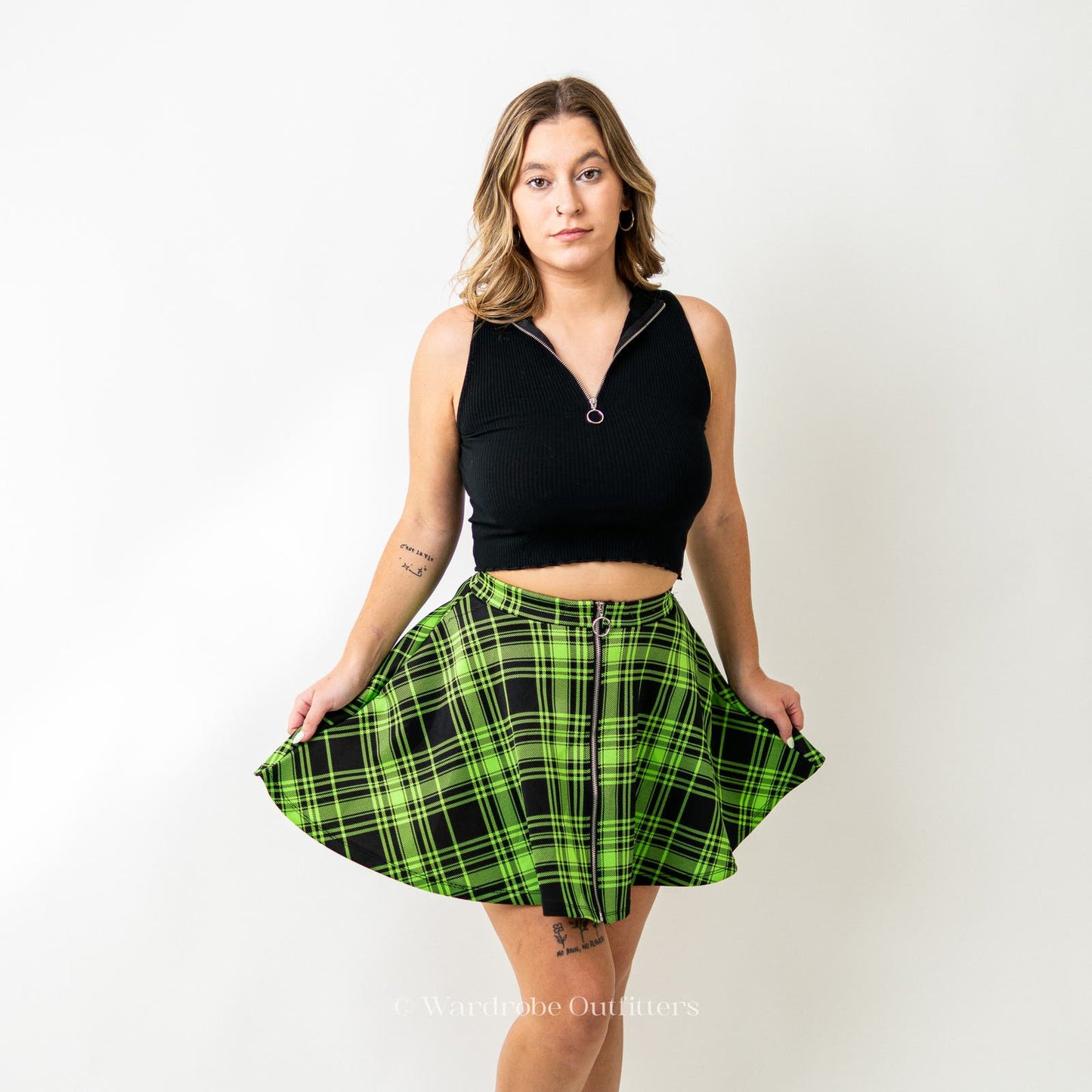 Hot Topic Plaid Grunge Punk Mini Skirt