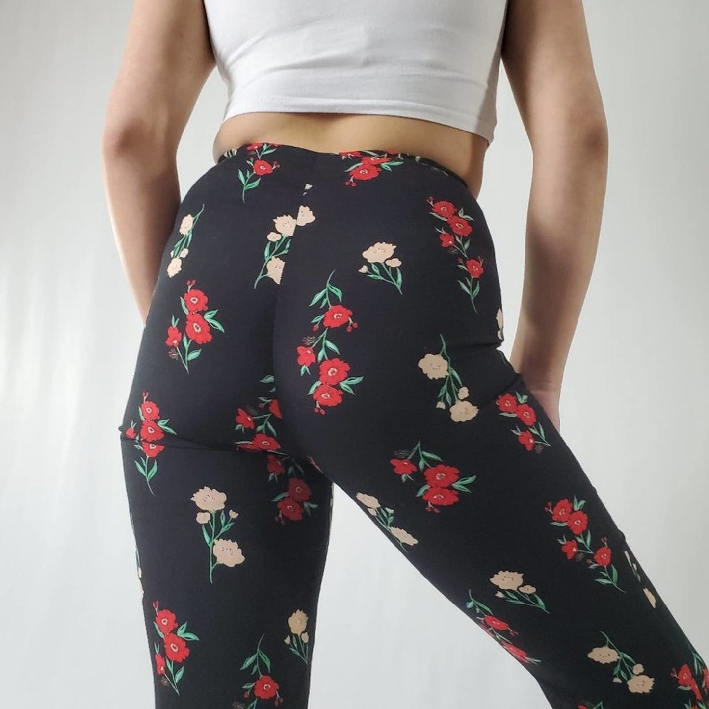 Forever 21 Floral Wide Leg Pants - S