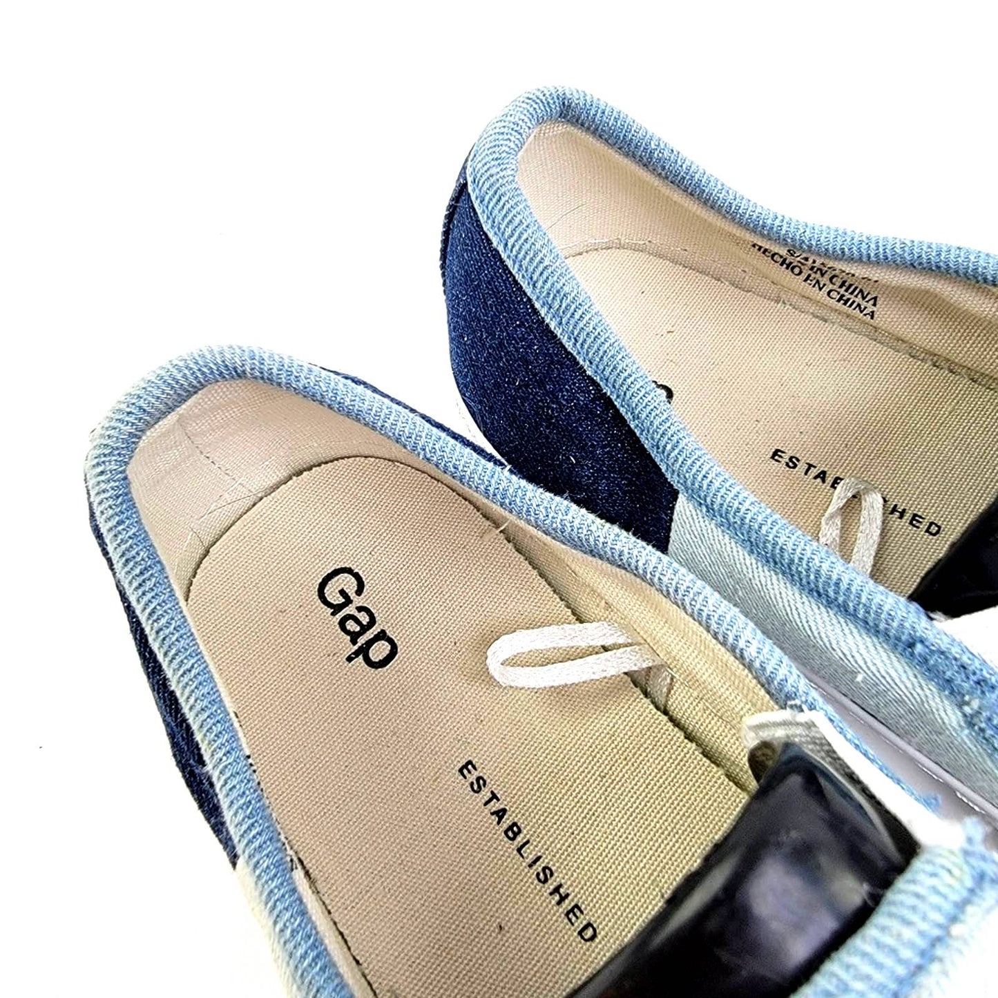 GAP Slip On Casual Loafer Light Denim Canvas Sneakers - 7