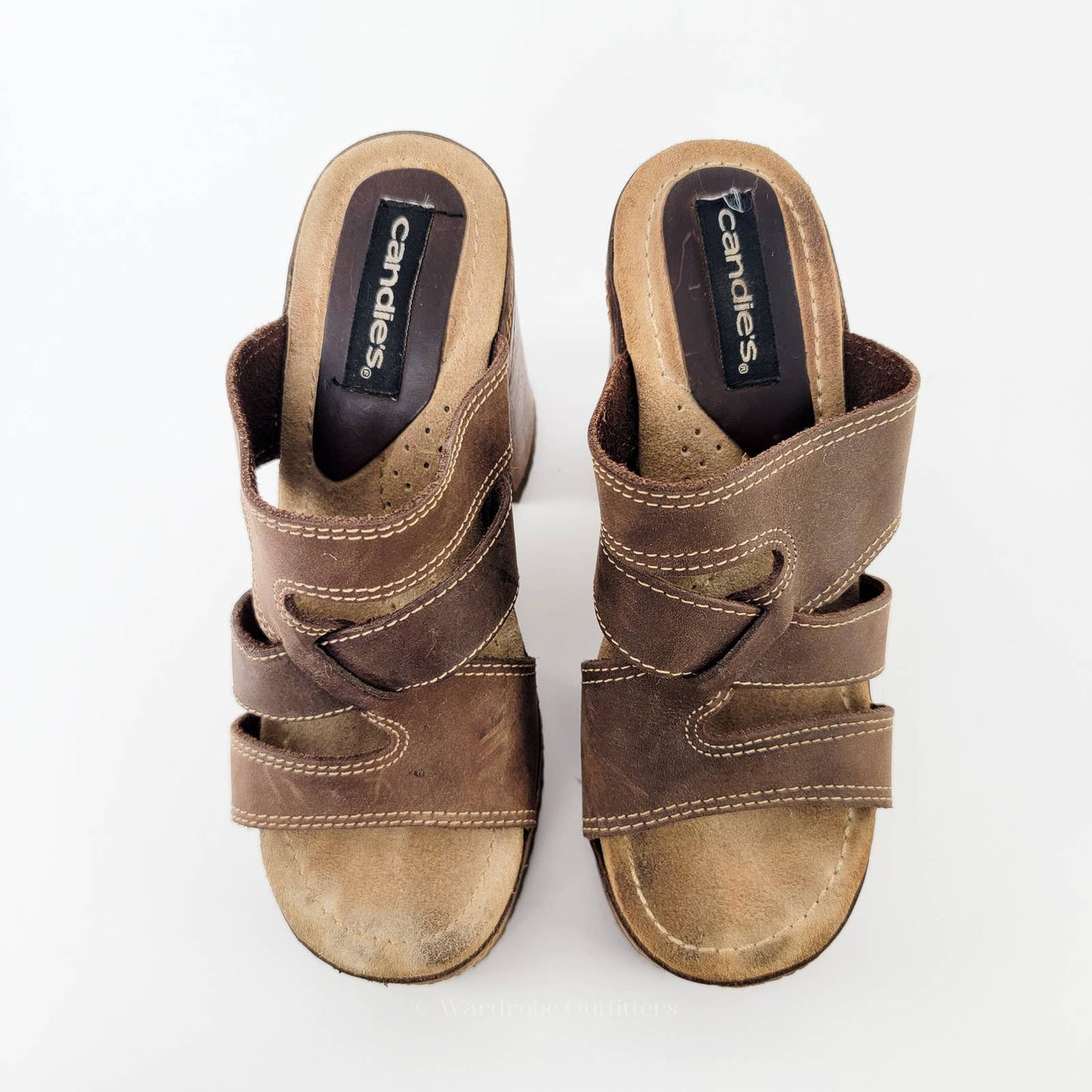 Vintage 90s CANDIES Chunky Platform 90s Block Heel Sandals - 7