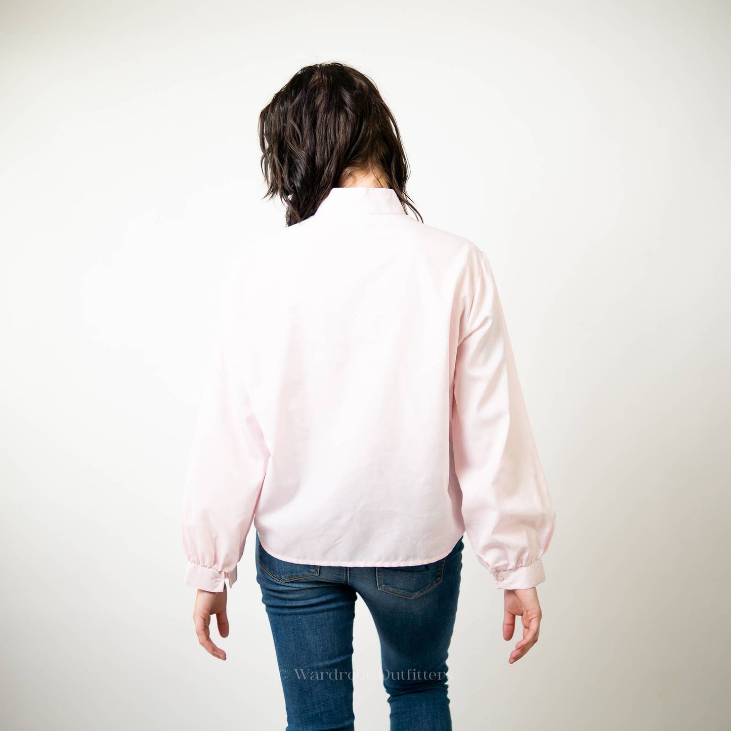 Vintage 80s Pastel Button Up Blouse