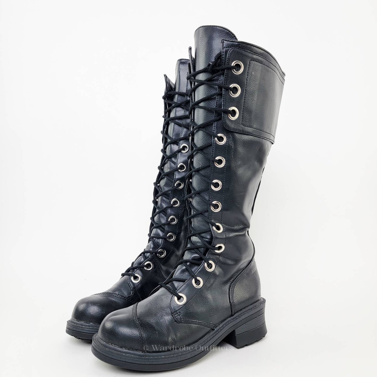 Vintage Y2K NANA Goth Grunge Combat Chunky Platform Boots - 7