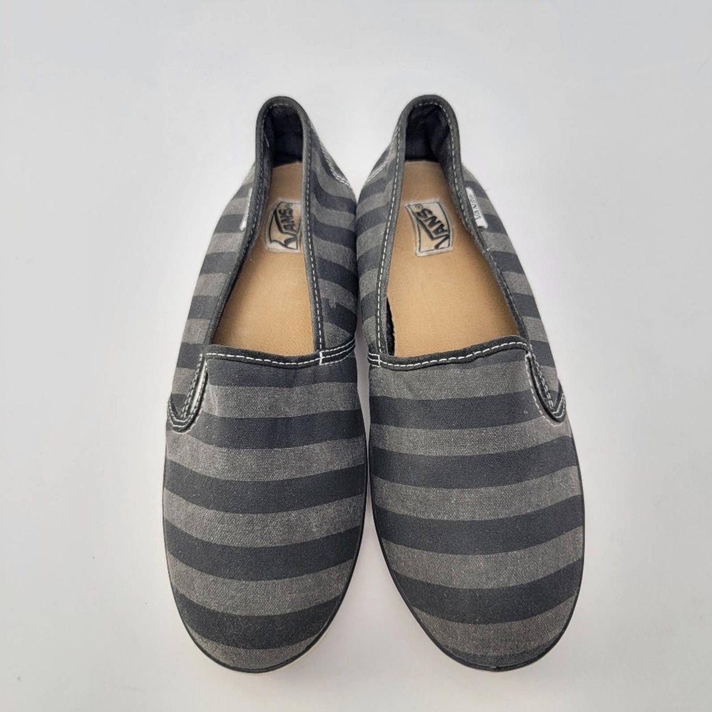 Vans Canvas Striped Slip On Ballet Shoes - 7
