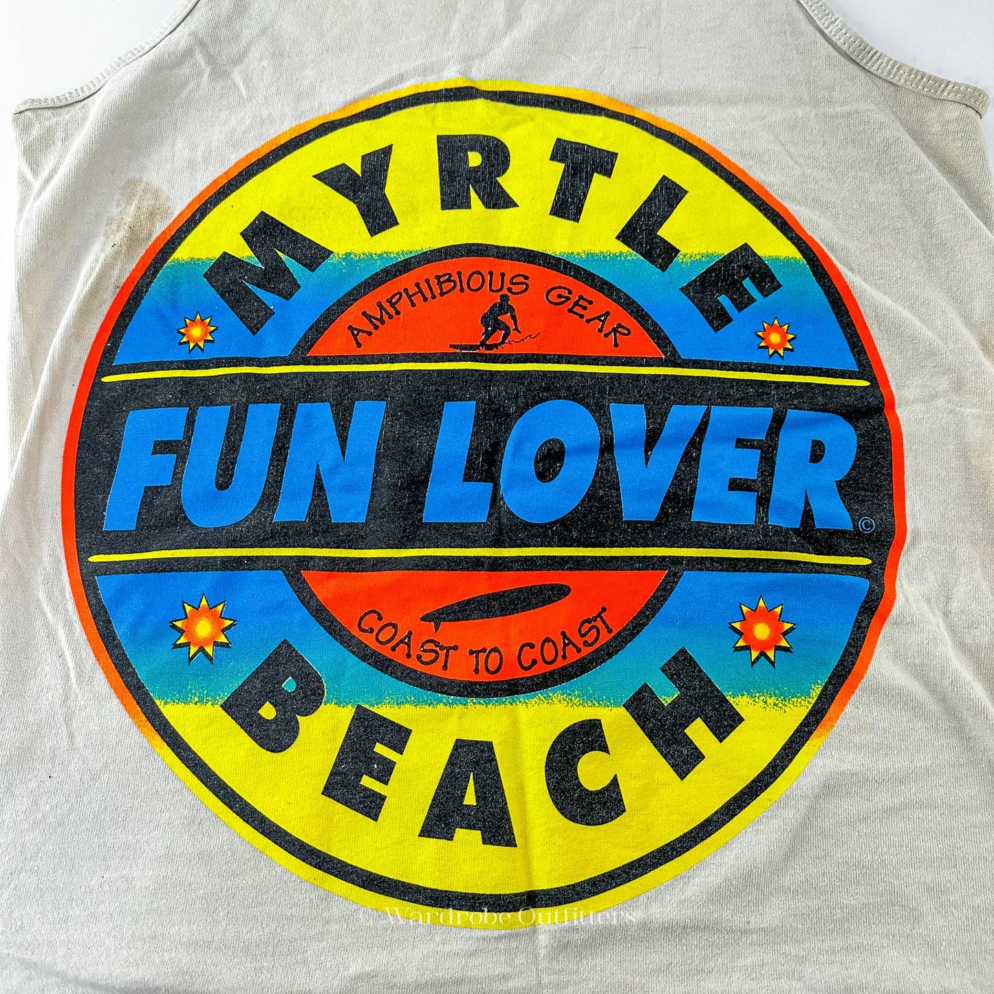 Vintage 90s Myrtle Beach Muscle Tee Tank Top