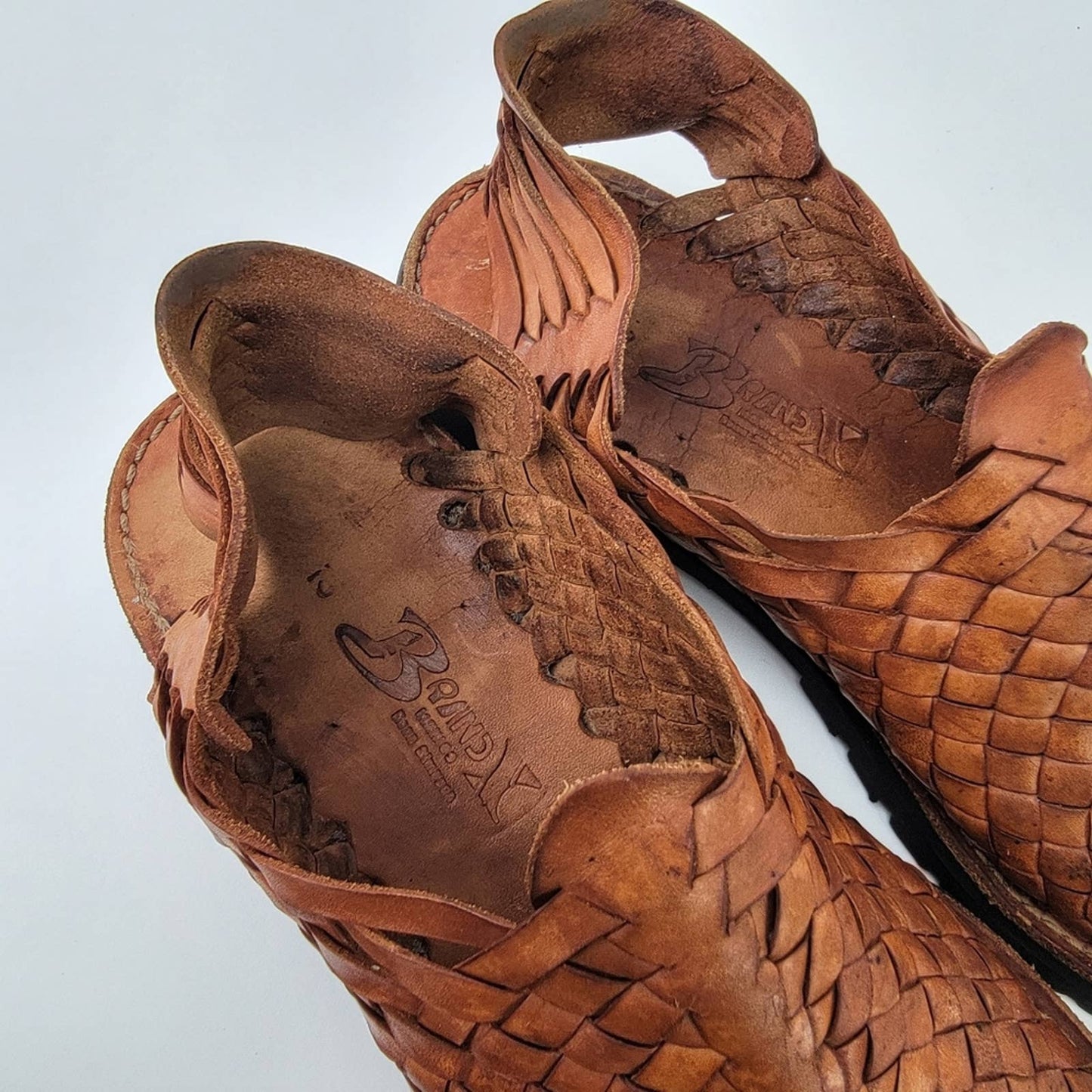 Brand X Ranchero Huarache Leather Fisherman Sandals - 12