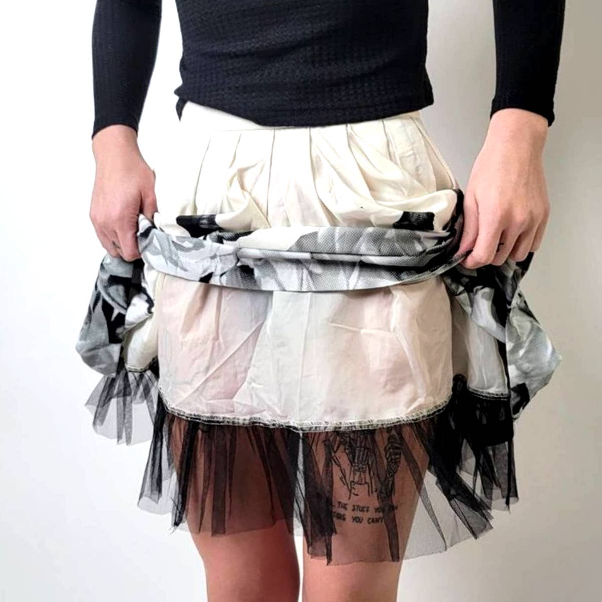 Y2K Forever 21 Pleated Tulle Skirt - S