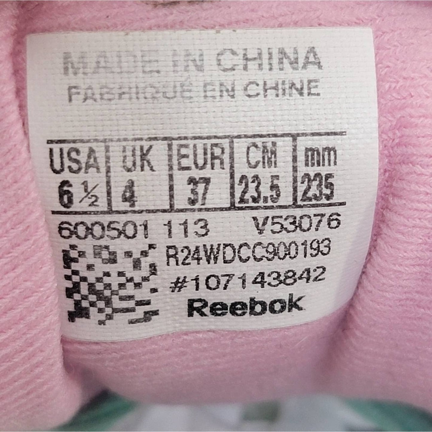 Reebok Realflex SmoothFlex CushRun Cotton Candy Lace Up Athletic Sneakers