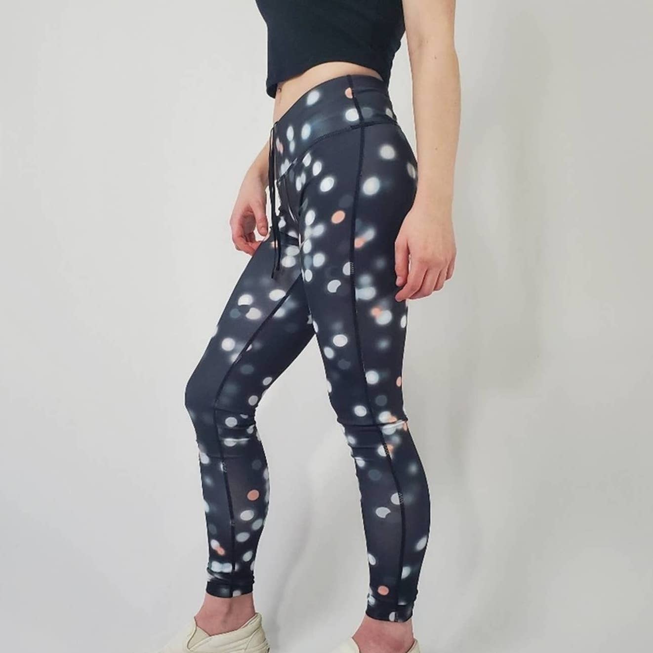 Nike Dri-Fit Essentials Printed Polka Dot Legging Tights Yoga Pants - XS